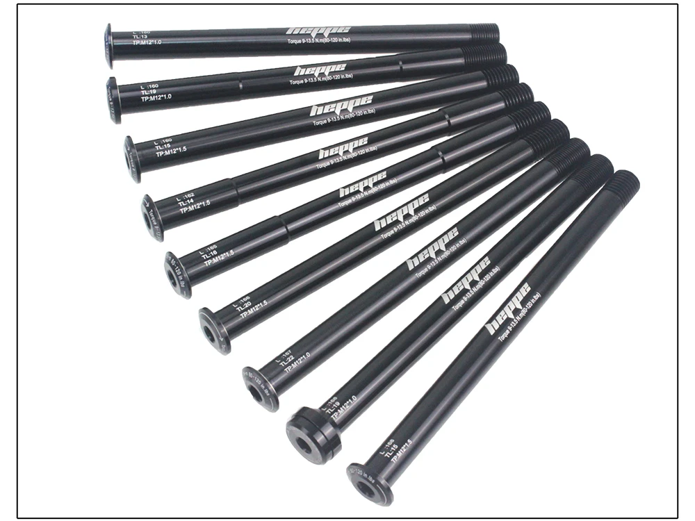 HEPPE MTB Rennrad Steckachse Vorderradgabel Welle Spieße Hinterradnabe Steckachse 12x142/148 12x100/110 Fahrrad Barrel Achse M12xP1,0/1,5 – Detail 30