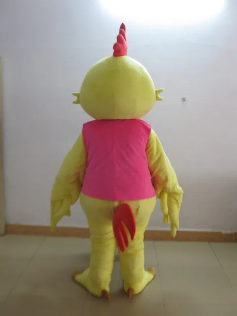 Costume de mascotte de coq jaune, design à la mode, robe fantaisie de fête d'anniversaire pour adulte, Halloween Cosplay, vêtements de noël