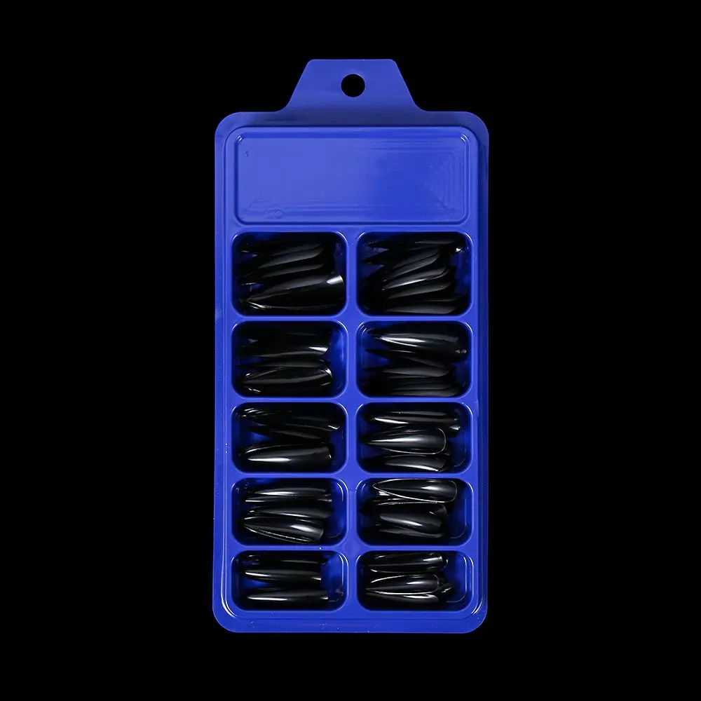 フルスタイルマニキュアアクリルビューティーツールDIYロングスティレットフェイクネイルつけ爪チップ