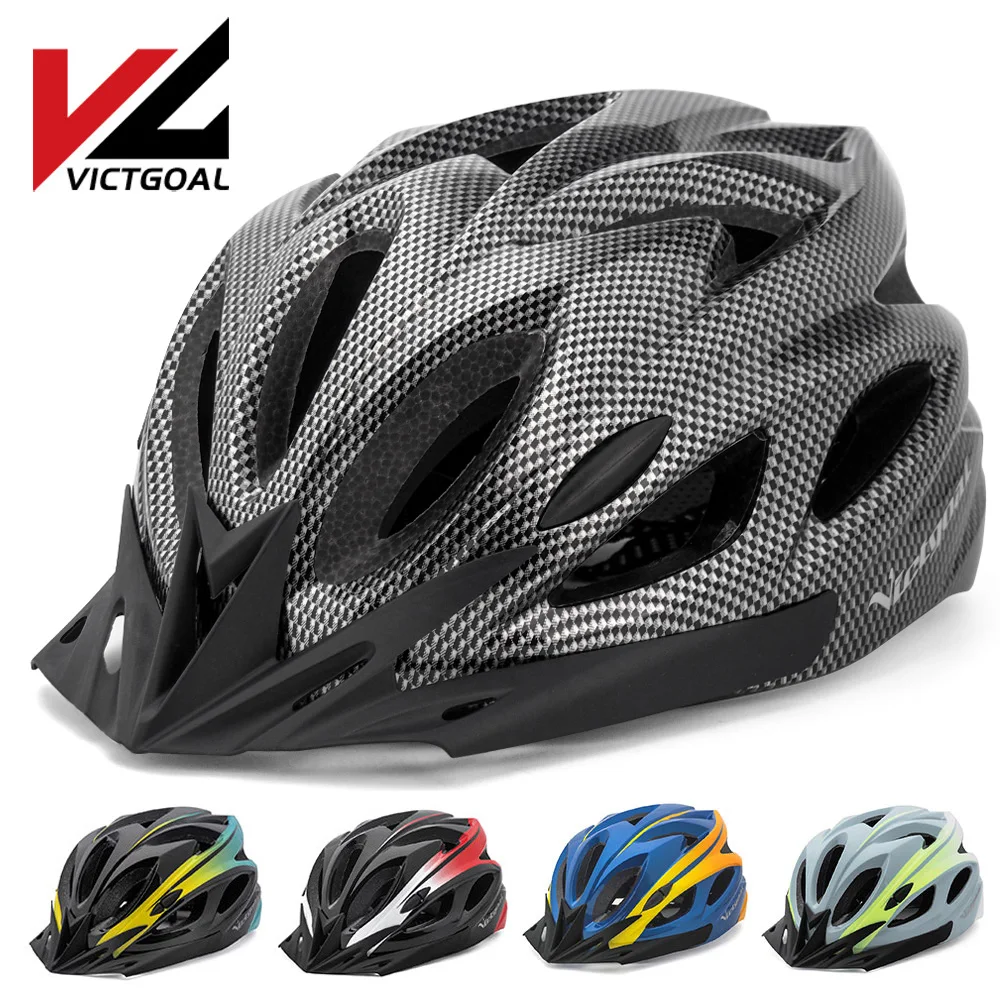 

VICTGOAL Adult Bike Helmet with Sun Visor LED Light Bicycle Helmet for Men & Women MTB Road Mountain Bike Cycling Scotter E-bike