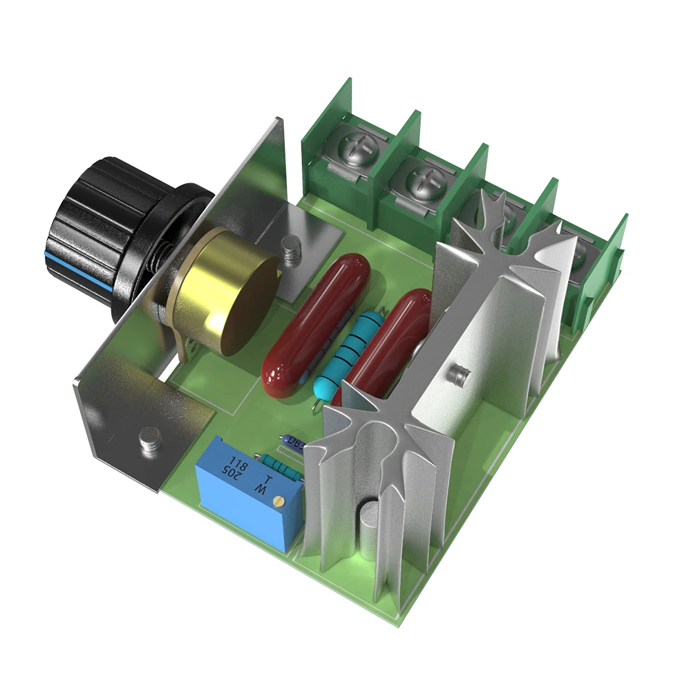 AC 220V 2000W Motor Speed Controller SCR Voltage Regulator Dimming Dimmers Thermostat Motor Controller