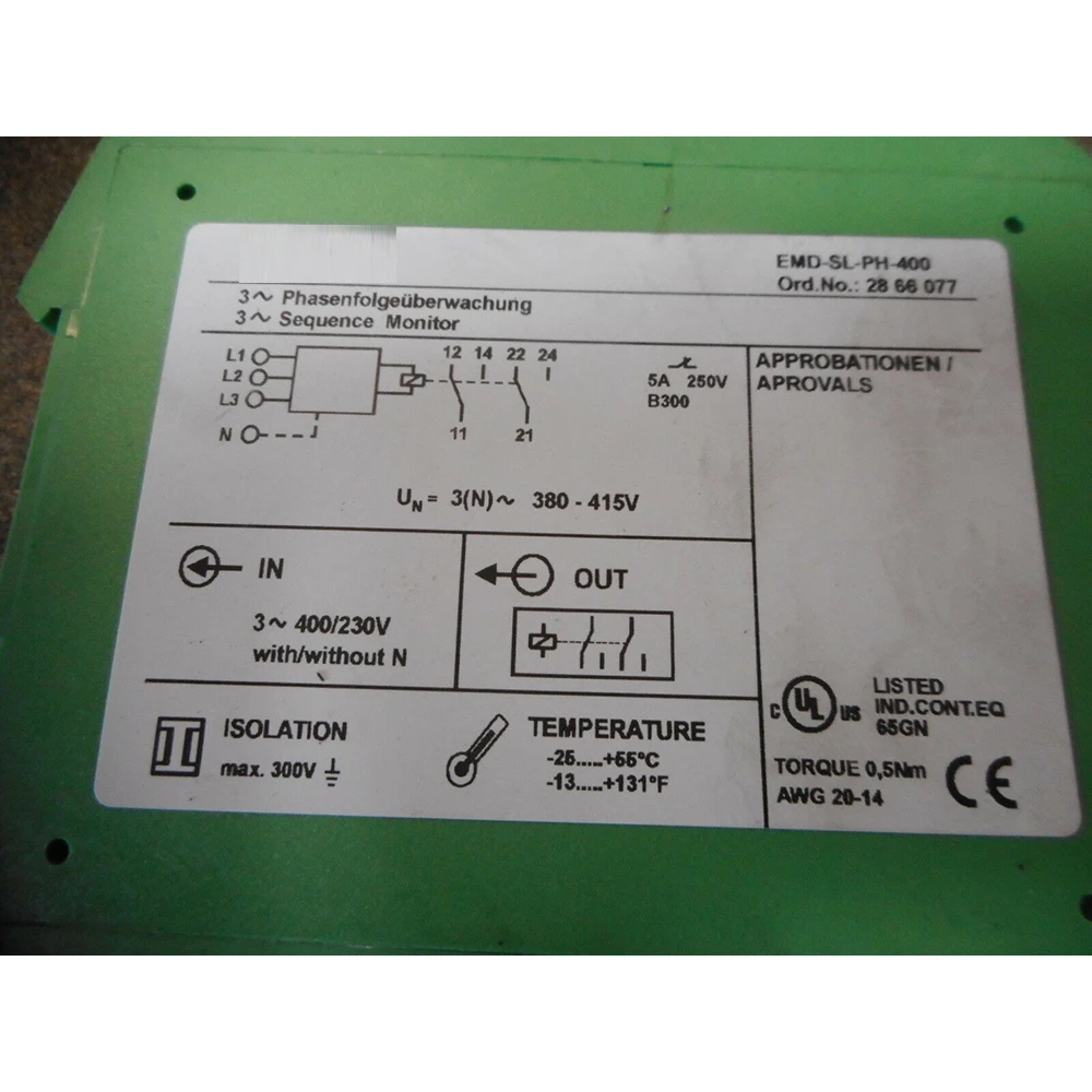 100% Test For Power Supply For EMD-SL-PH-400 2866077 Work Good