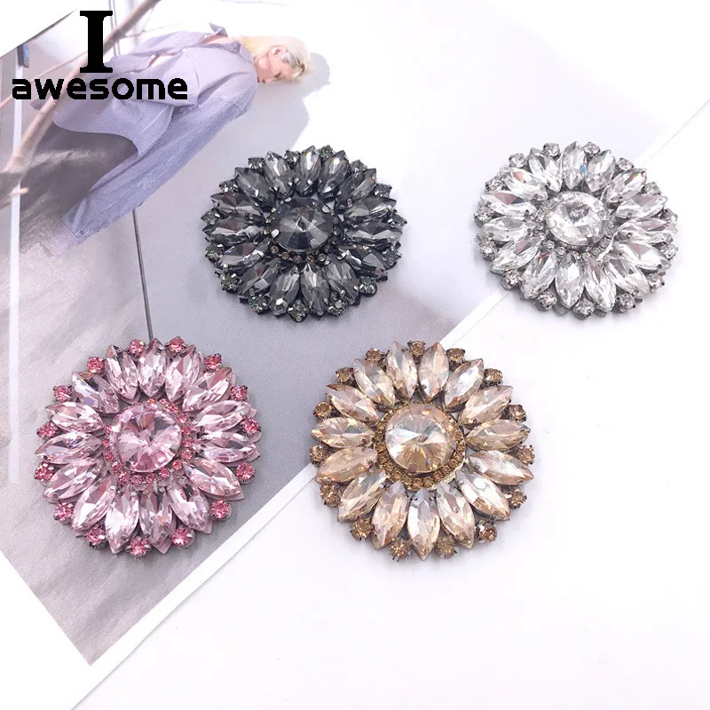 DIY Rhinestone Sunflower Bridal Wedding Party Shoes Accessories For high Heels Sandals Boots Slippers Decorations Shoe's flower