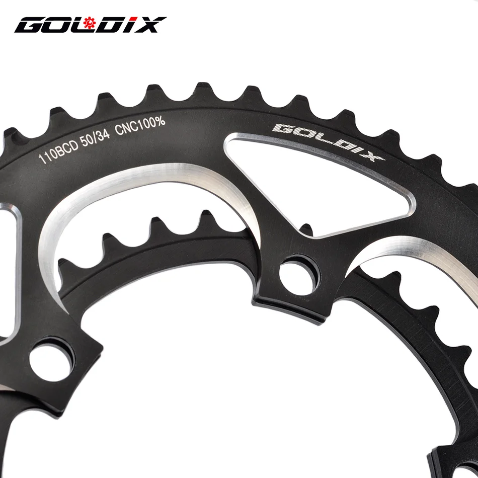 Road Bike Chainring 110BCD 50T/34T Tooth Plate 20s / 22speed Folding Bicycle ChainWheel Double Speed Gear Disc For SRAM FSA