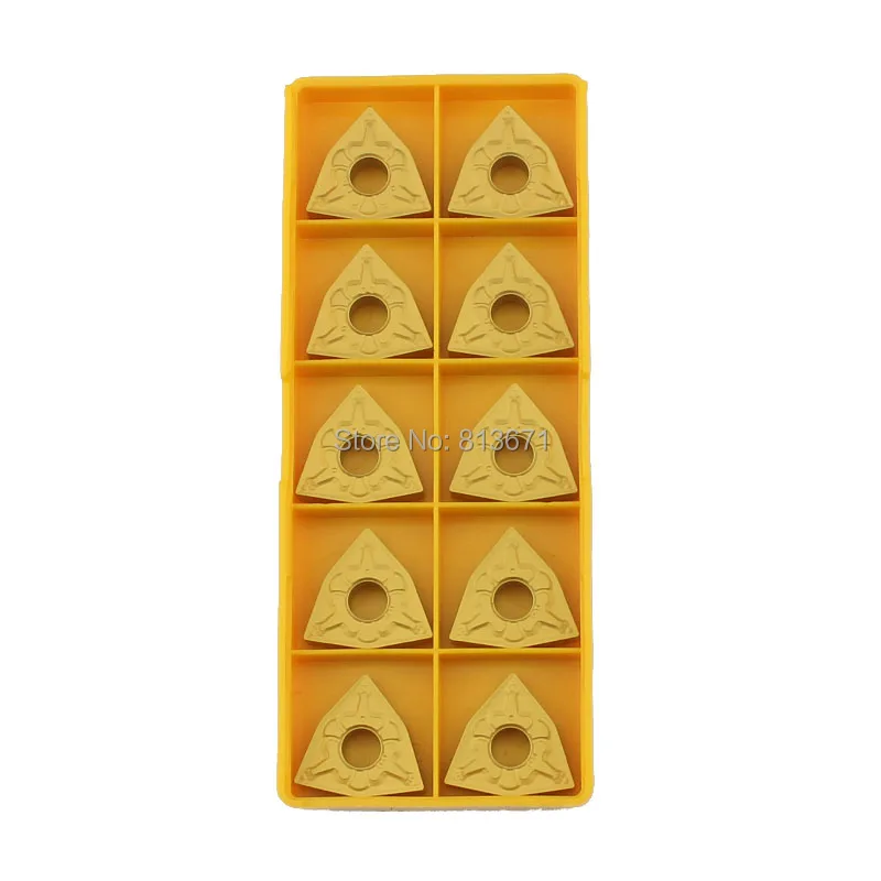 Inserts en carbure de haute qualité CNC Outils de tournage de tour externe pour l'acier commun WNMG080404-TM en forme de pêche tary MG080408
