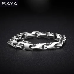 8mm Width Men Classic Heavy Scratch Proof Tungsten Chain Bracelet for Men Gift , Engraving