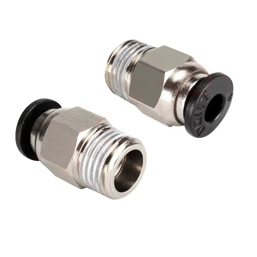 

3pcs/lot V6 3D Printer Pneumatic Connectors pc4-m10 Quick Connector Quick Coupler, Extruder Connector 3D Printer Accessories