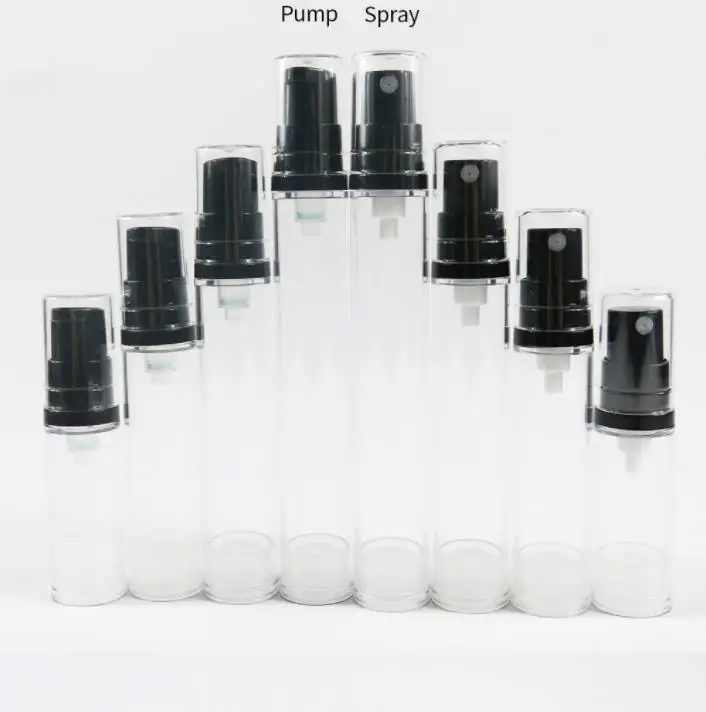 

1000 x Airless perfume Plastic Transparent Small Empty Spray pump Bottle 5ml 10ml 15ml Makeup Refillable Travel bottle SN386