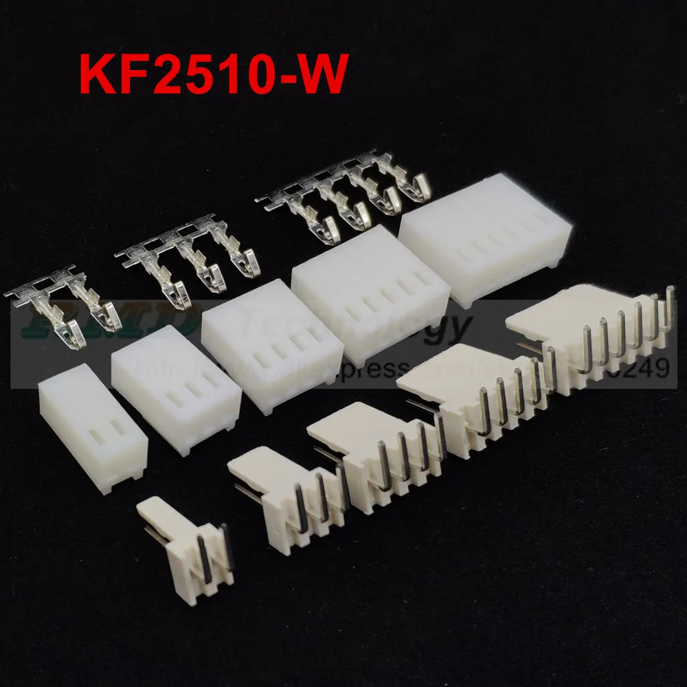 50sets/lot KF2510 -2-12W,50pcs right angle Pin header + 50pcs housing + 50sets terminal pin 2.54 mm connector 2,3,4,5,6,7,8-12p