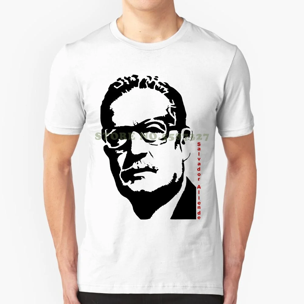 Cotton Tee Shirts For Men Salvador Allende Tshirt , Old Celebrities Tshirt , Tshirt Blanc Homme , Cadeau