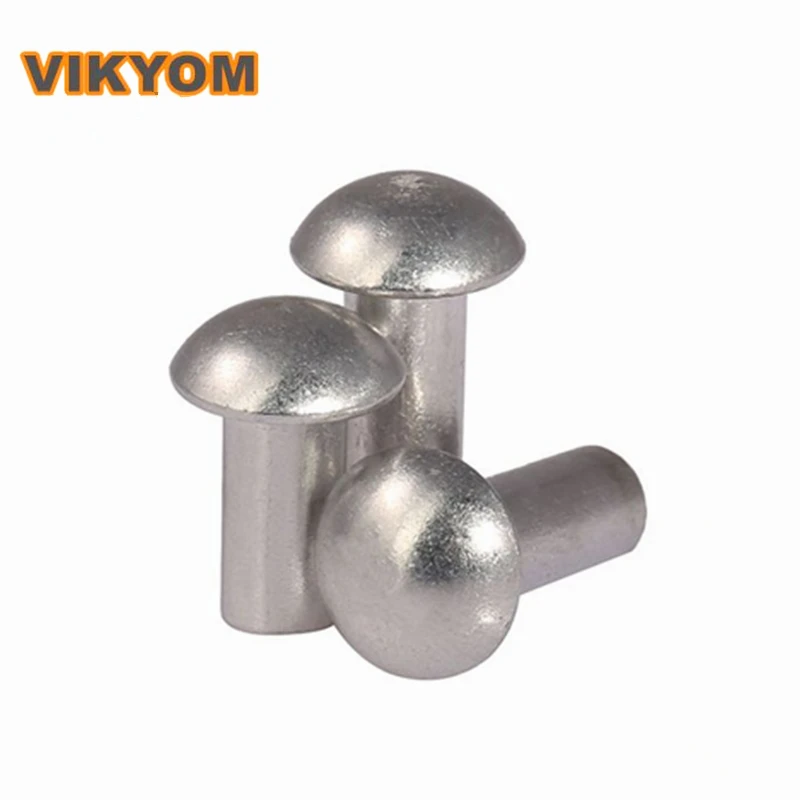 Rivetti solidi a testa tonda GB867 rivetto in alluminio a testa semicircolare a percussione a testa tonda rivetti semicircolari M2 M3 M4 M5 M6 M8