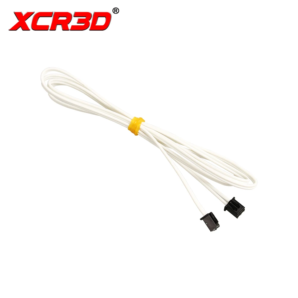 XCR3D 2PCS1M And 2M XH2.54 2PIN Connection Line 3D Printing Parts White  High-Temperature Resistant Flexible Cord Dupont Wire