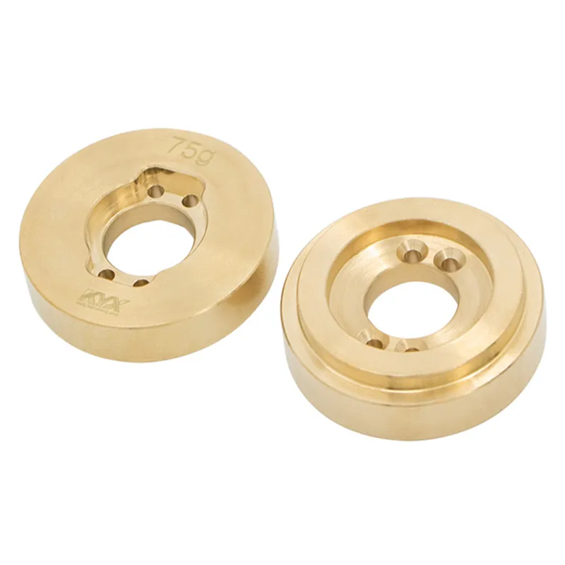 KYX Racing Brass Heavy Weight Rear Axle Weight Block Counter Weight for 1/10 Rc Crawler Car Axial SCX10 II 90046 75g/szt.