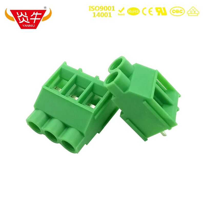 50Pcs KF635 6.35 2P 3P PCB UNIVERSAL SCREW TERMINAL BLOCKS DG636 6.35mm 2PIN 3PIN MKDS 5/ 2-6,35 PHOENIX CONTACT DEGSON KEFA