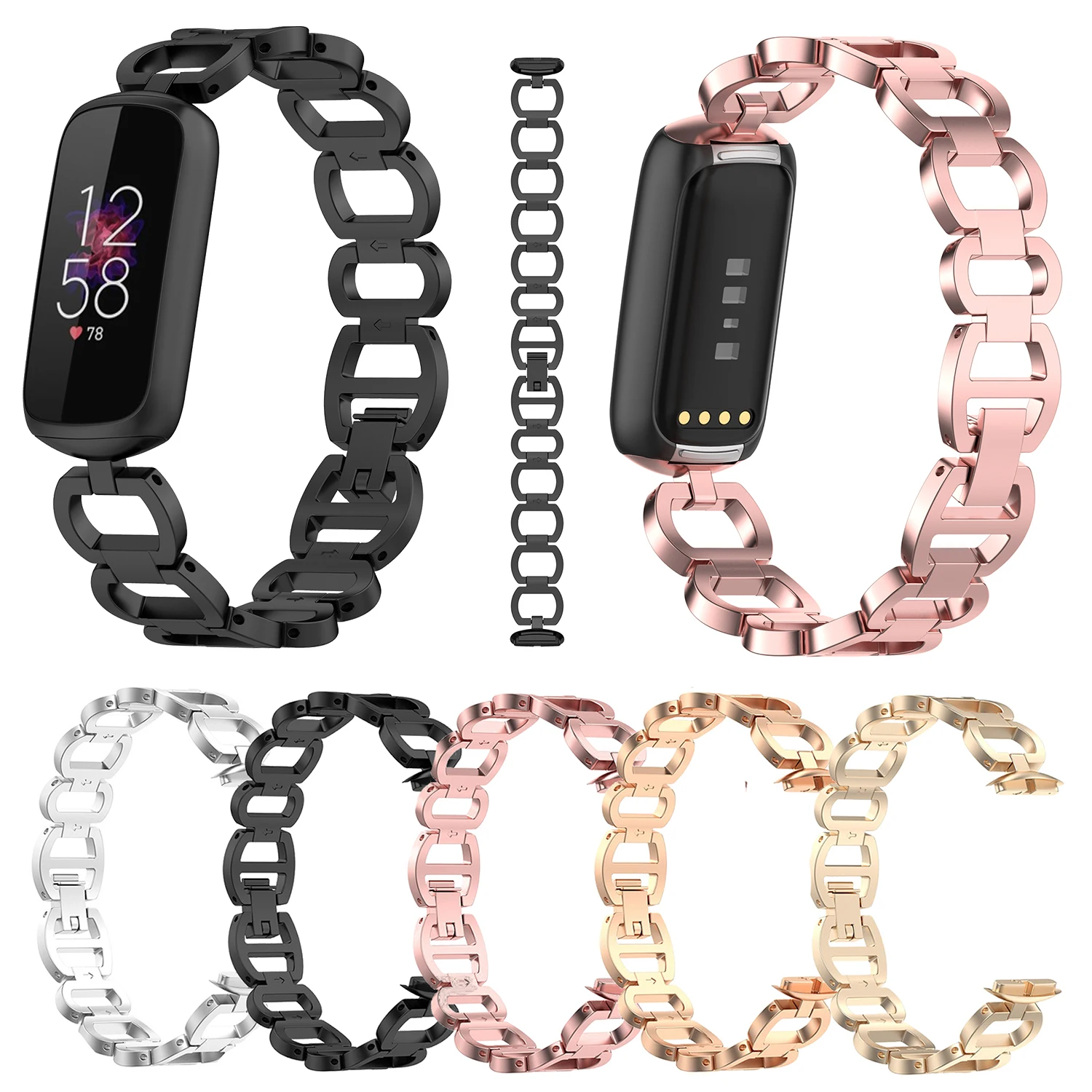 Металлический ремешок для смарт-часов Fitbit Luxe