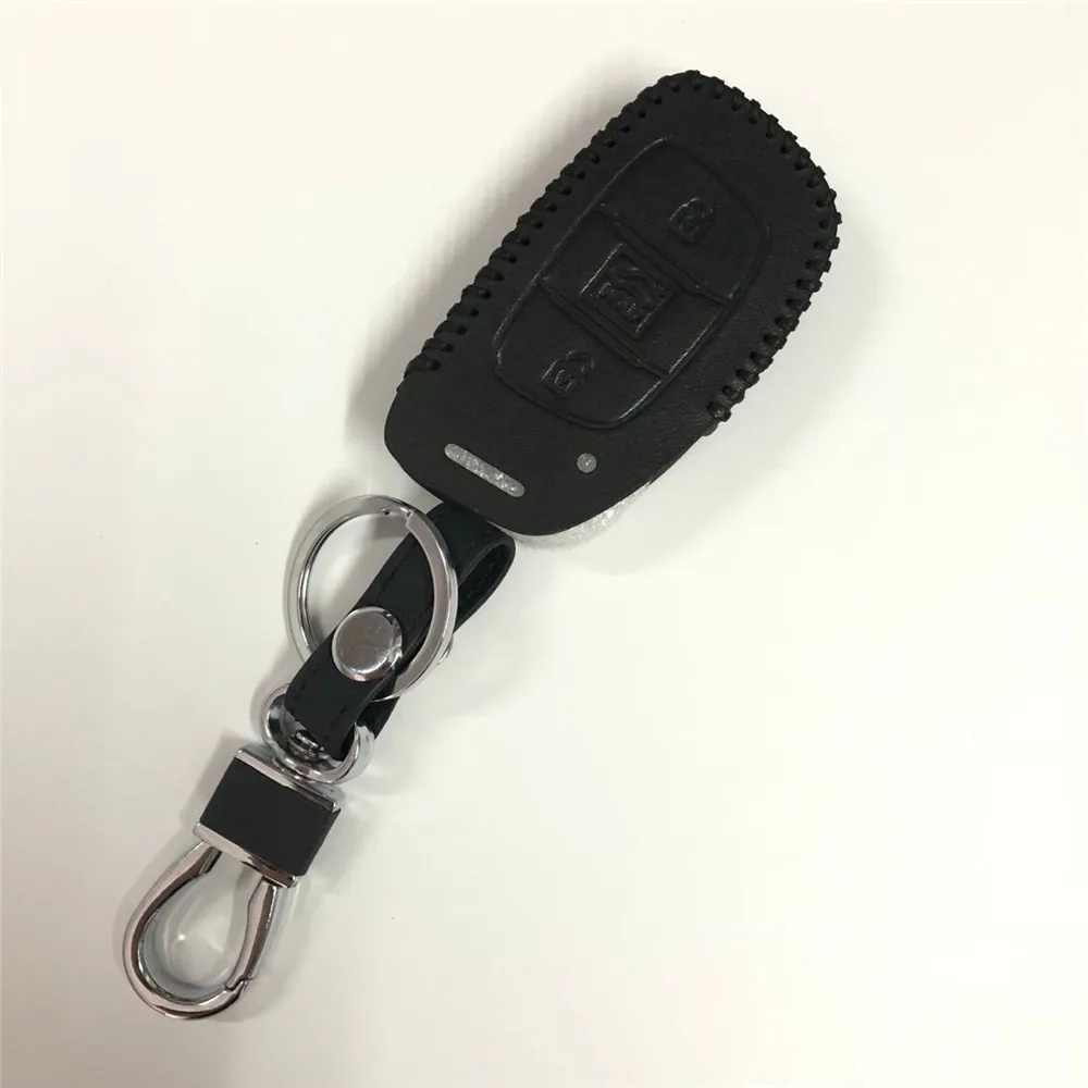 Leather Key Case Key Fob Cover keychain For Hyundai Tucson Creta ix25 ix35 i20 i30 HB20 Elantra Verna Mistra 2015 2016 2017 2018