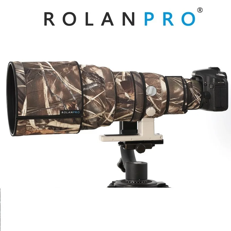 

ROLANPRO Lens Camouflage Coat Rain Cover for Canon EF 400mm F/2.8 L USM Without Image Stabilization I Generation DSLR Camera Bag