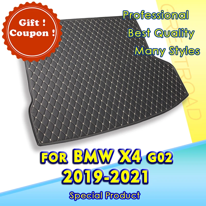 

Car Trunk Mat For BMW X4 G02 2019 2020 2021 Cargo Liner Carpet Interior Accessories Cover