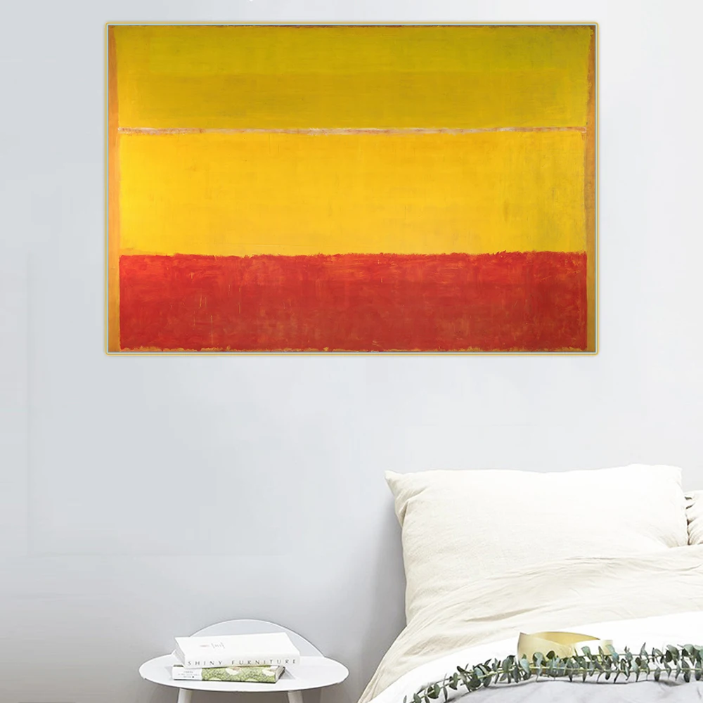 

Citon Mark Rothko《Untitled (Titulurik gabea)》Canvas Art Oil Painting Artwork Poster Picture Wall Decor Home interior Decoration