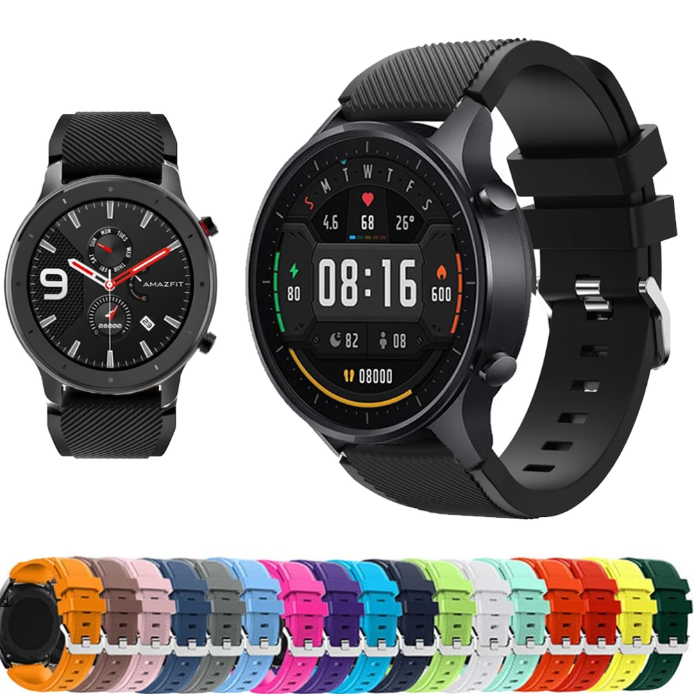 22mm strap for xiaomi mi watch color band silicone wristband bracelet band for xiaomi haylou solar ls05 smart watch Accessories