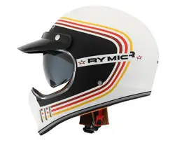 RYMIC Vintage Motorcycle Helmet Casco Casque Moto Retro Helmets Motorbike Riding Full Face Helmet For Motocross Off Road