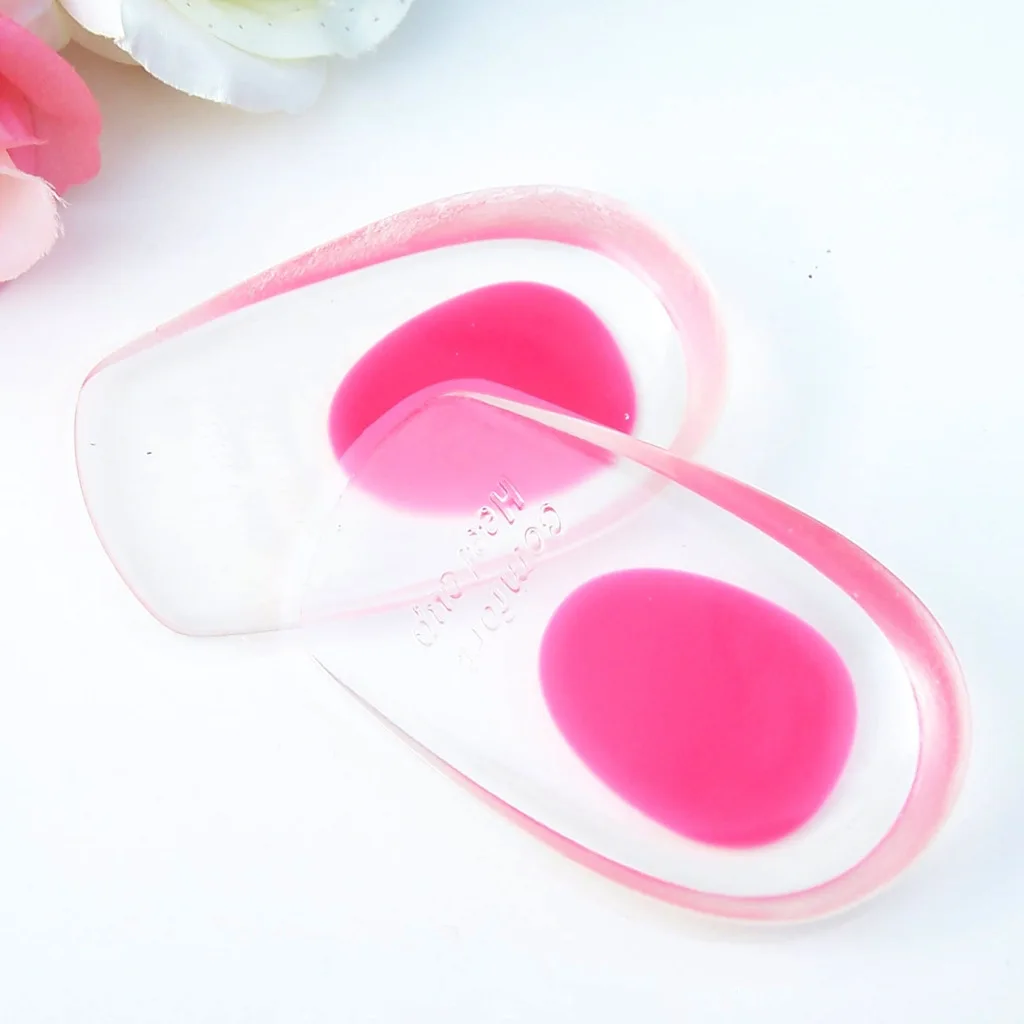 Falt sepatu pendukung lengkungan hak tinggi kaki olahraga bantalan insole Gel lari 1 pasang = 2 buah PS86