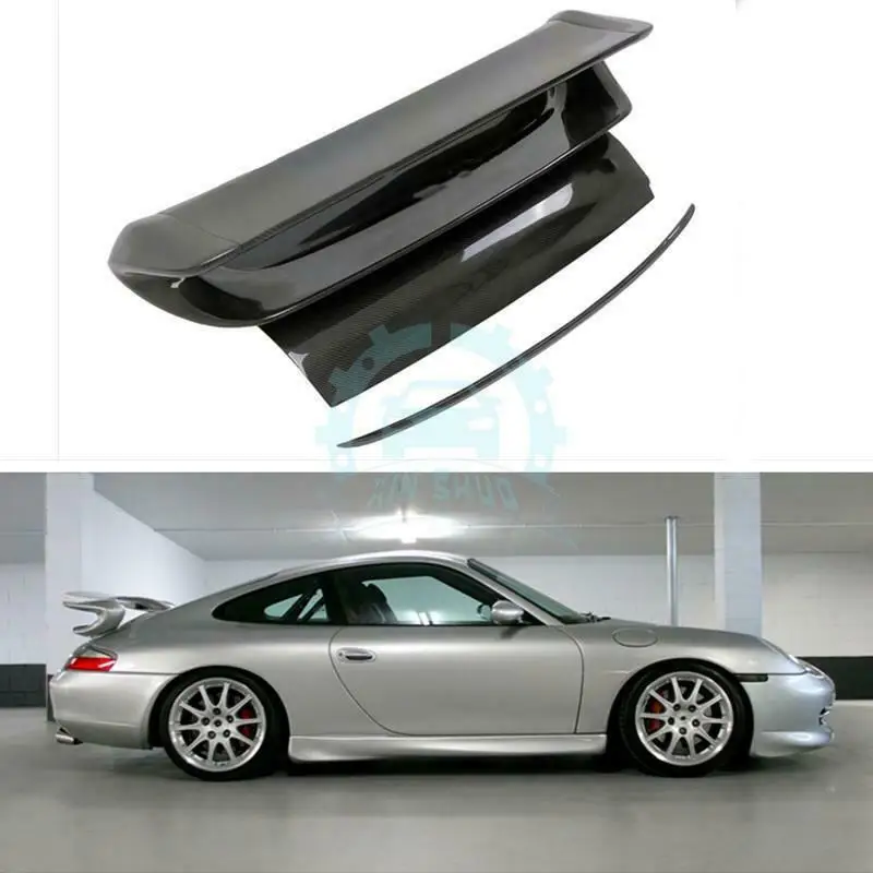 For Porsche 911 996 Real carbon fiber Refitkml Auto Parts Rear Spoilers Tail Wing