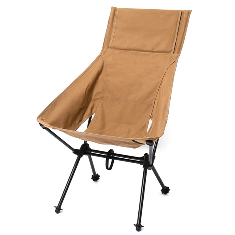 WolFAce Outdoor Ultra-Light Aluminum Alloy Folding Chair Portable Heightening Fishing Chair Leisure Chair Breathable Moon Chair