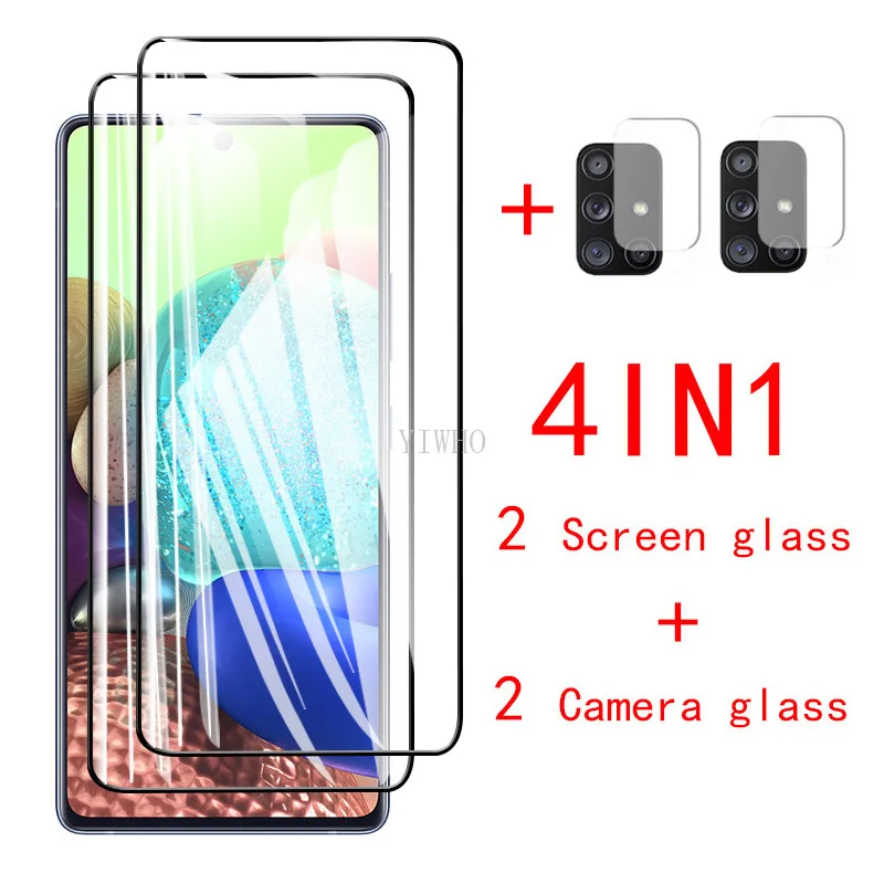 protective glass for samsung a51 a71 5g tempered glas screen protector film on galaxy a42 a32 5g sumsung back camera len glas