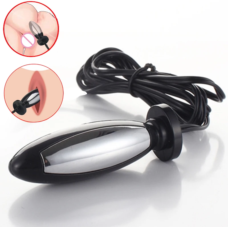 Electric Shock Tens Estim Mini Anal Butt Vagina Plug,Dildo Vibrator Anal Sex Toys,BDSM Electro Stimulation