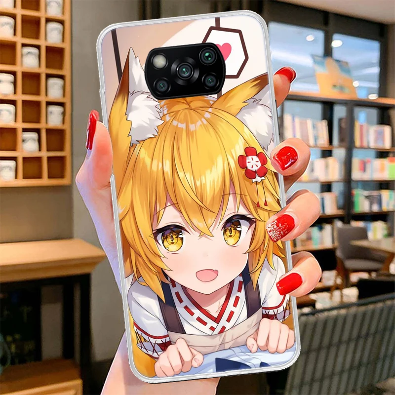 Anime The Helpful Fox Senko San Phone Case For Xiaomi Poco X3 Nfc M3 F3 F1 Mi Note 10 Pro 11 Lite 11i 8 9 9T 10T CC9 A3 Cover Fu