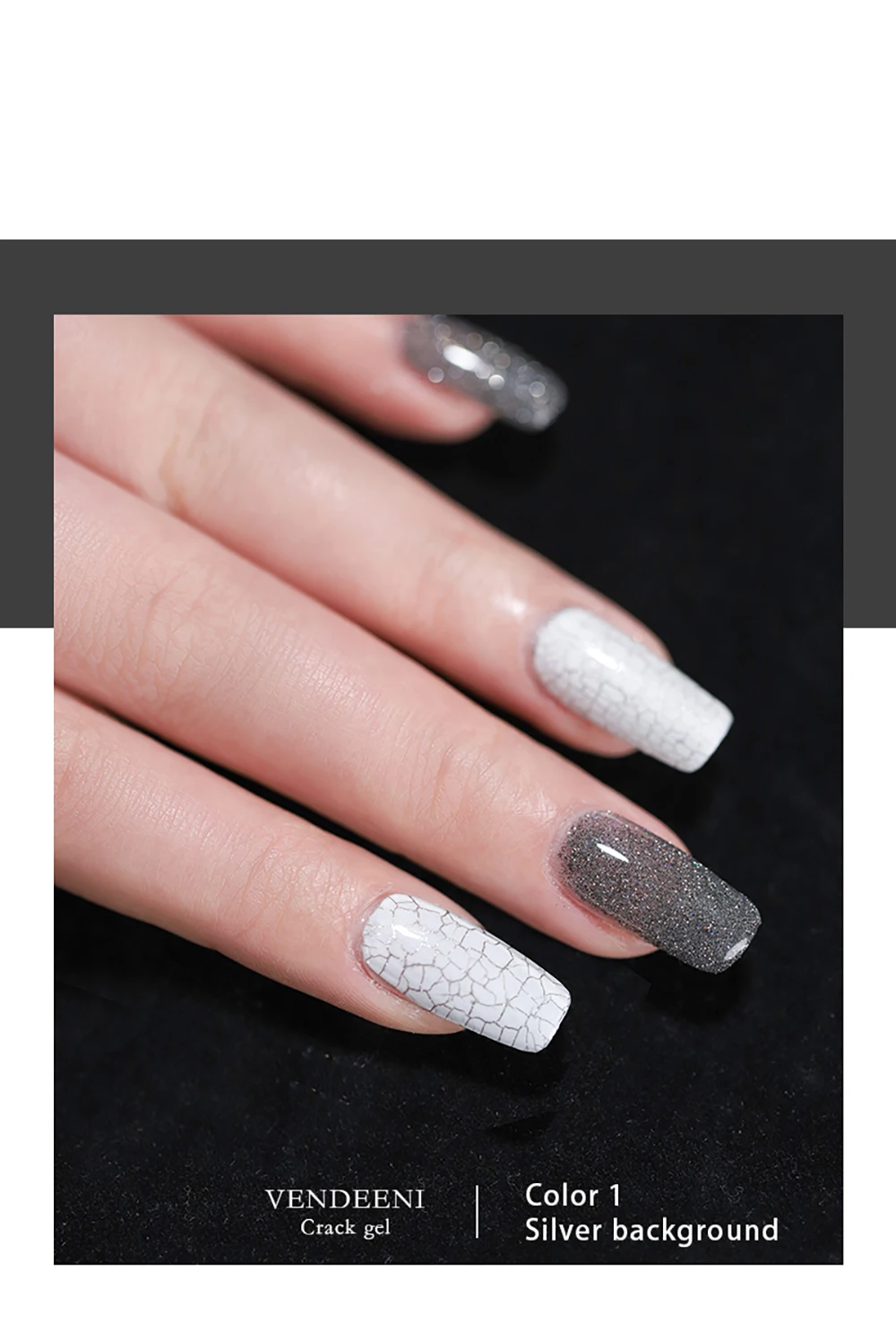 Vendeeni 15 Farben/Set Riss-Gel-Nagellack Schildpatt-Optik UV Soak-Off Gel-Lack Automatischer Riss-Nagelkunst-Gel-Lack – Detail 8