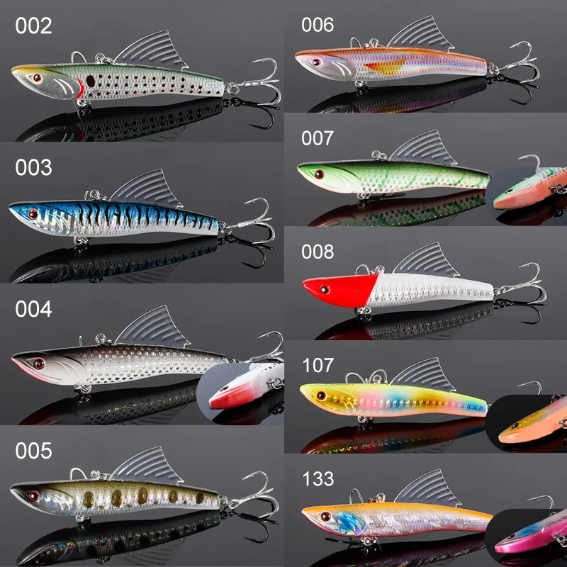 NOEBY-VIB Fishing Lures, Sinking Vibration, VIB Artificial Hard Bait, Sea Tackle Fishing Lures, 90mm, 30g