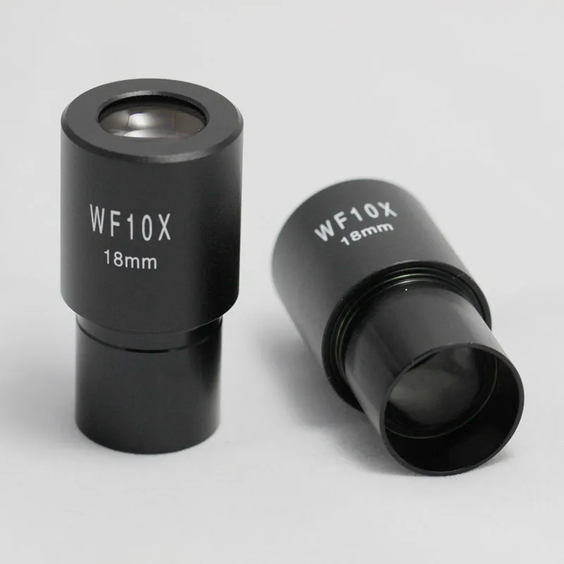 New Pair WF 10x /18mm Eyepiece For Compound Microscope 23.2mm