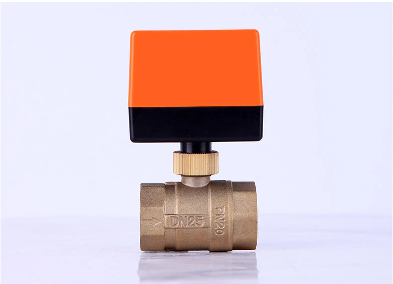 1/2" 3/4" 1" Motorisiertes Kugelventil 220V 12V 24V 3-Draht 2-Punkt-Steuerung Elektrisches Kugelventil aus Messing – Detail 8