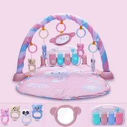 Baby Activity Gym Children Music Rack Play Mat Pedal Piano Keboard Carpet Multifunctional Fitness Stand Infant Early Educational