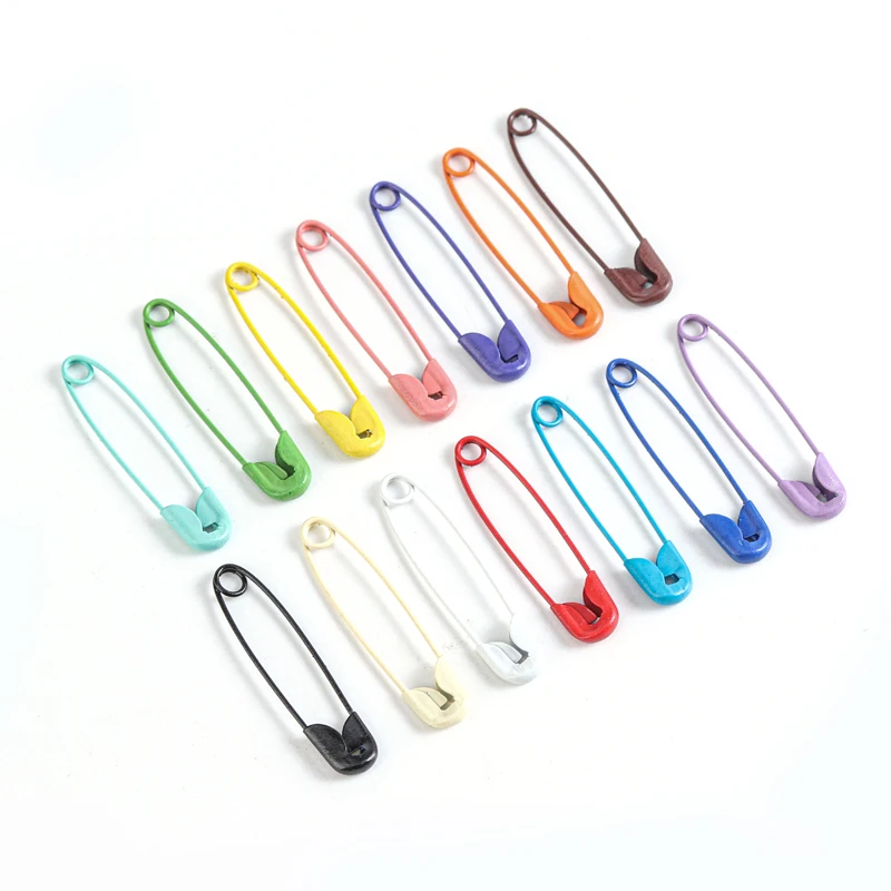 100pcs Mix Color Colorful Safety Pins DIY Sewing Tools Accessory DIY For Jewelry Making Brooch Small Brooch Apparel Accessories