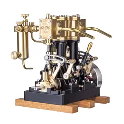 Retro Steam Engine Model LS2-14 Engine Model Double Steam Engine Science Toy