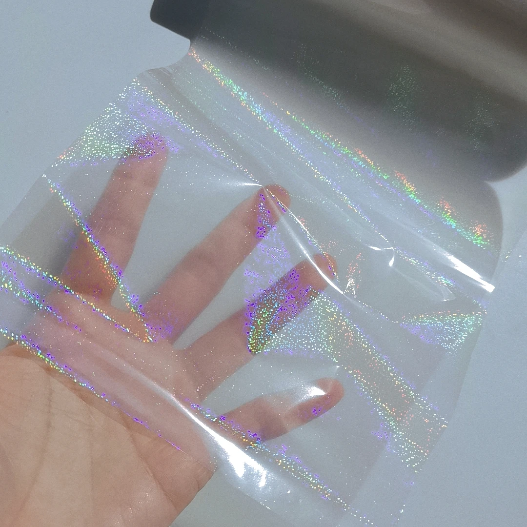 Holographic Sand Transparent Hot Stamping Foil Film On Paper or Plastic (21cm)8.4\