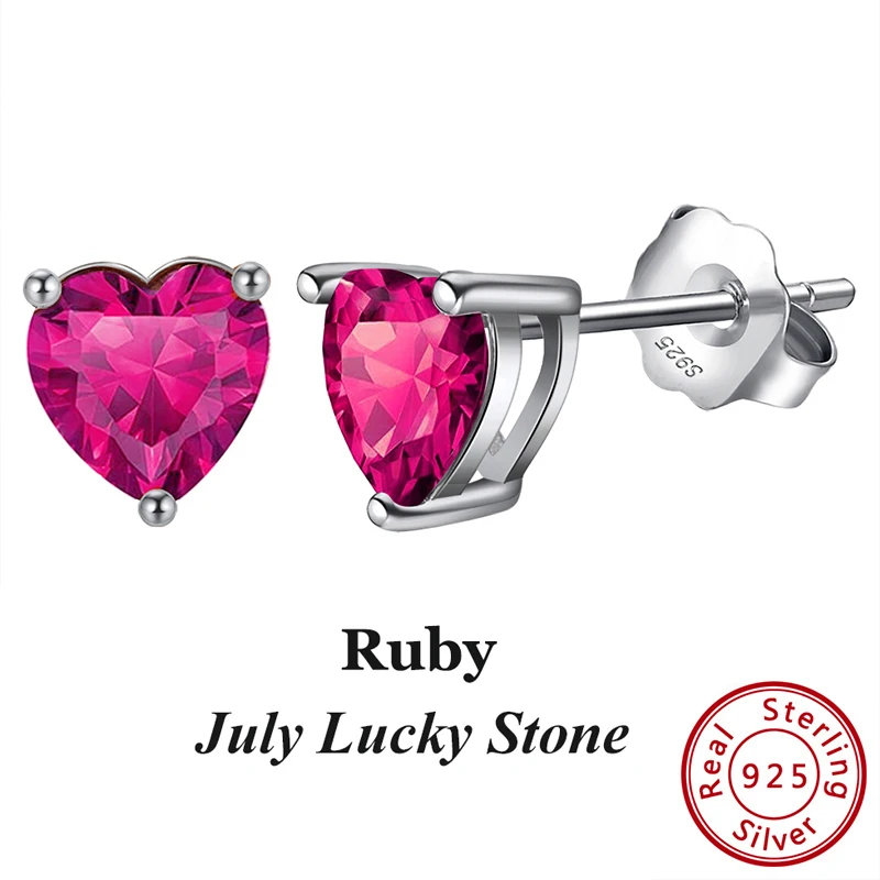 ORSA JUWELEN 925 Sterling Silber Ohrringe Frauen 12 Farbe Monat Glück Birthstone AAA Cubic Zirkon Ohrringe Mädchen Schmuck SE84