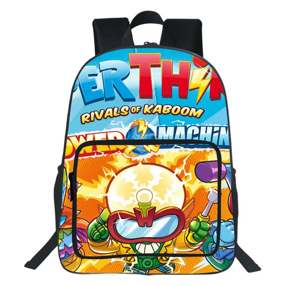 Superthings mochila adolescente meninos meninas sacos de impressão 3d dos desenhos animados super zings estudantes sacos de escola das mulheres dos homens mochilas