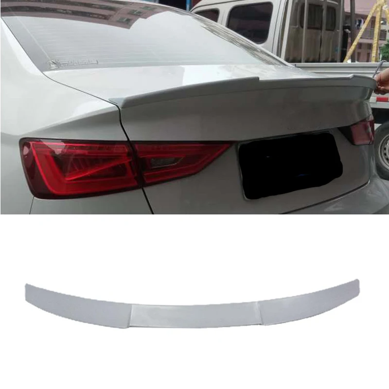 V Style A3 S3 S Line FRP Rear Trunk Spoiler Wing for Audi A3 S3 SLINE Sedan 2014-2016