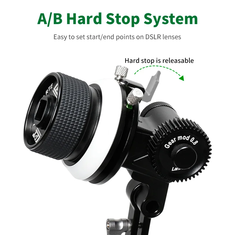 Lanparteน้ำหนักเบาMiniติดตามโฟกัสปรับเกียร์และB Hard Stopสำหรับอุปกรณ์เสริมกล้องDSLR