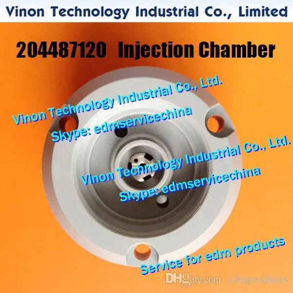 204487120 Lower Injection Chamber Ø70x44L for ROBOFIL 1020,2040,4000. Charm illes 204.487.120, 448.712, 204-487-120, 445.579.0