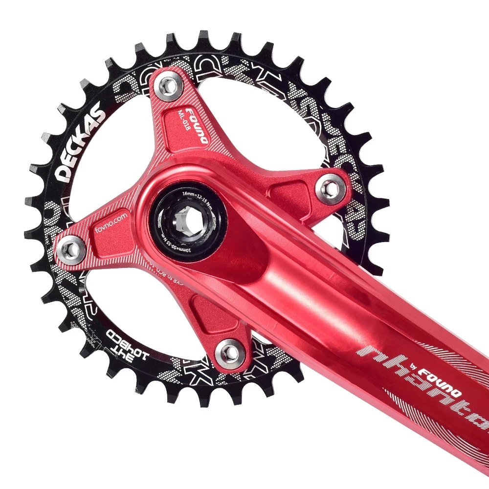 Deckas 104BCD Chainring Round 32T 34T 36T 38T Narrow Wide Chain ring For MTB Mountain Bike 104 BCD bicycle crank Chainwheel