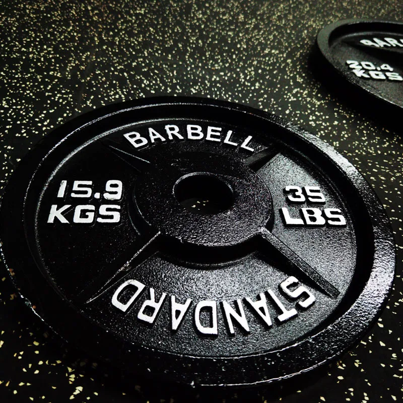 Classic Weightlifting Weight Plates, Barbells Disk, 5cm Hole, Cast Iron, Gym Baking Barbells