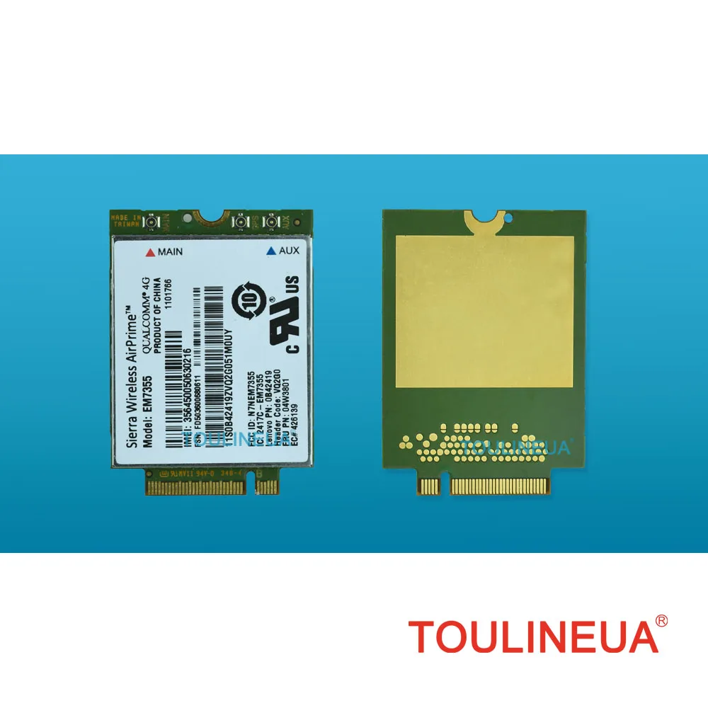 

Sierra EM7355 Gobi5000 FRU 04W3801 LTE EVDO NGFF 4G WWAN Network Card for l440 l540 T431s T440 T440s T440p T540P W540 X240