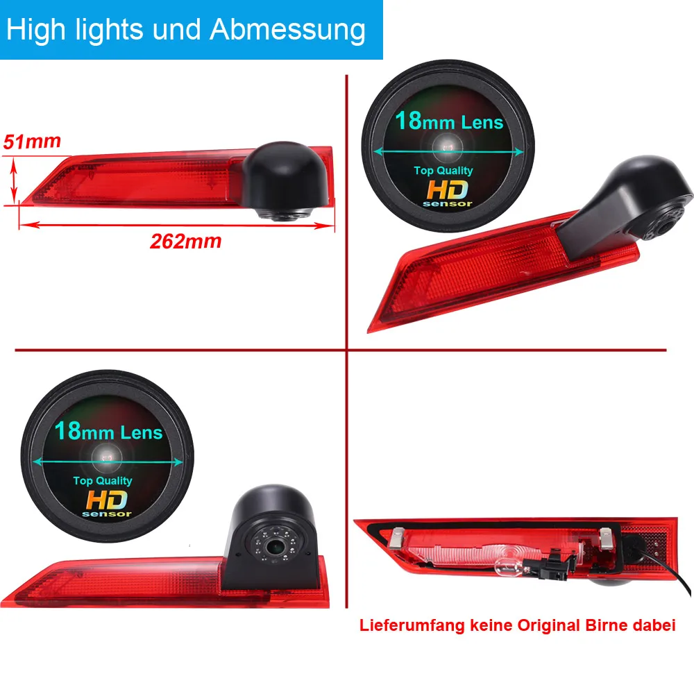 HD lens  car reverse camera for Ford Transit Custom 2012-2016 Lamp Parking Light