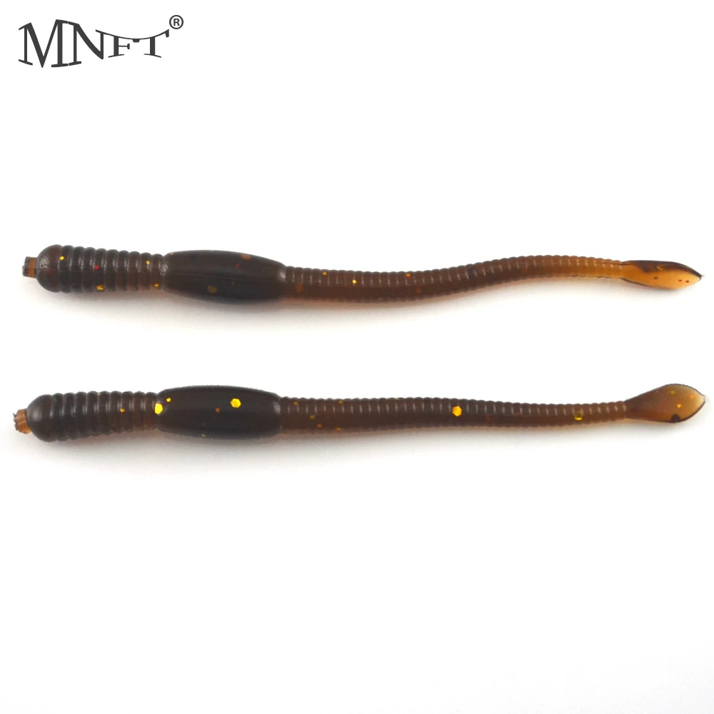 

MNFT Wholesale 500 Pcs/lot Soft Plastic Artificial Baits Fishing EarthWorm Lure Tackle Bionic Maggots Insect Lures 7.7cm 1.03g