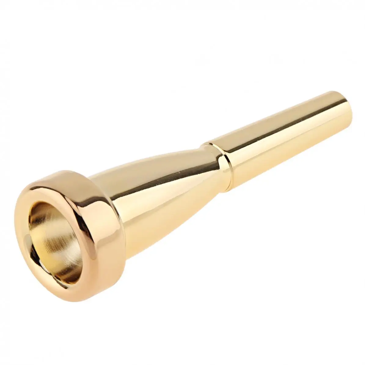 3C 5C 7C Gold Plated Metal Trumpet Mouthpiece Professional Bullet Shape Mouth pieces for Yamaha Bach Conn and King Trumpet